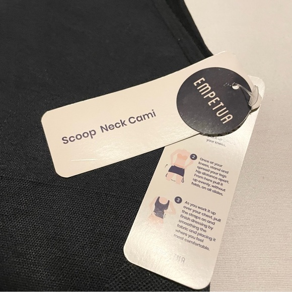 Empetua Shaper Cami Womens Medium Black Compression Adjustable Straps - Picture 3 of 15